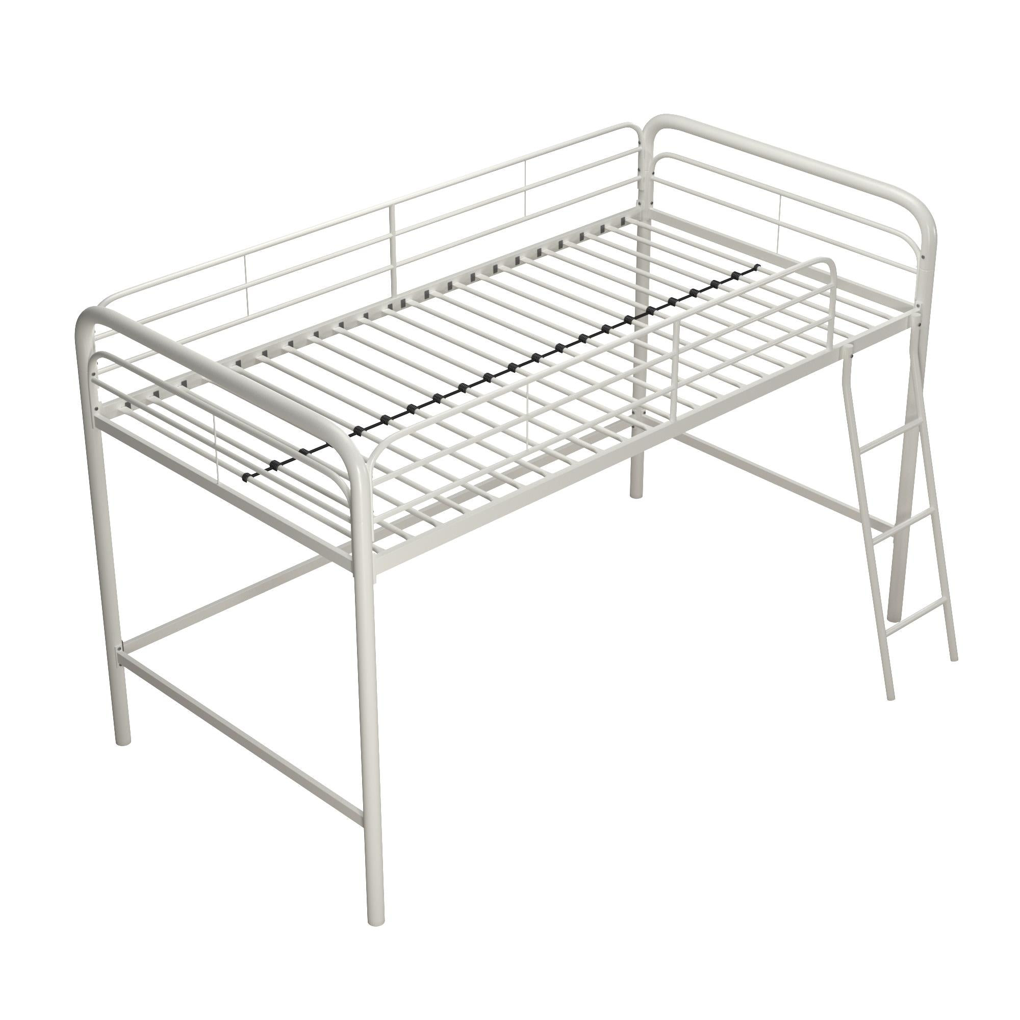 DHP Jett Kids' Low Loft Bed - White - Twin