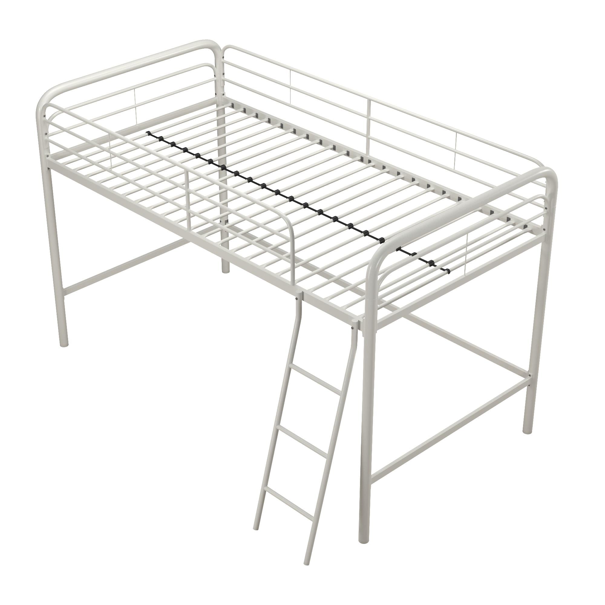 DHP Jett Kids' Low Loft Bed - White - Twin