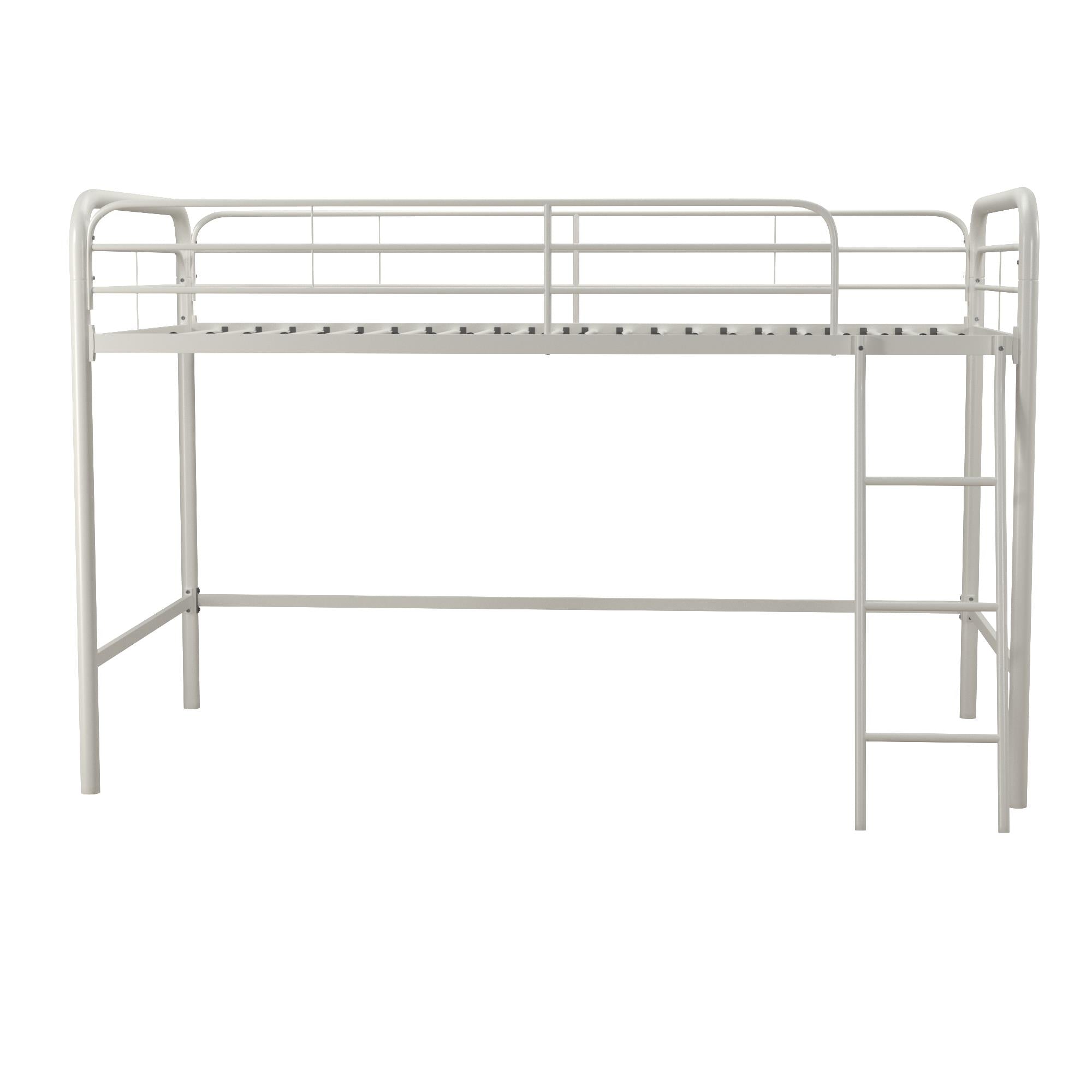 DHP Jett Kids' Low Loft Bed - White - Twin
