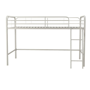 DHP Jett Kids' Low Loft Bed - White - Twin
