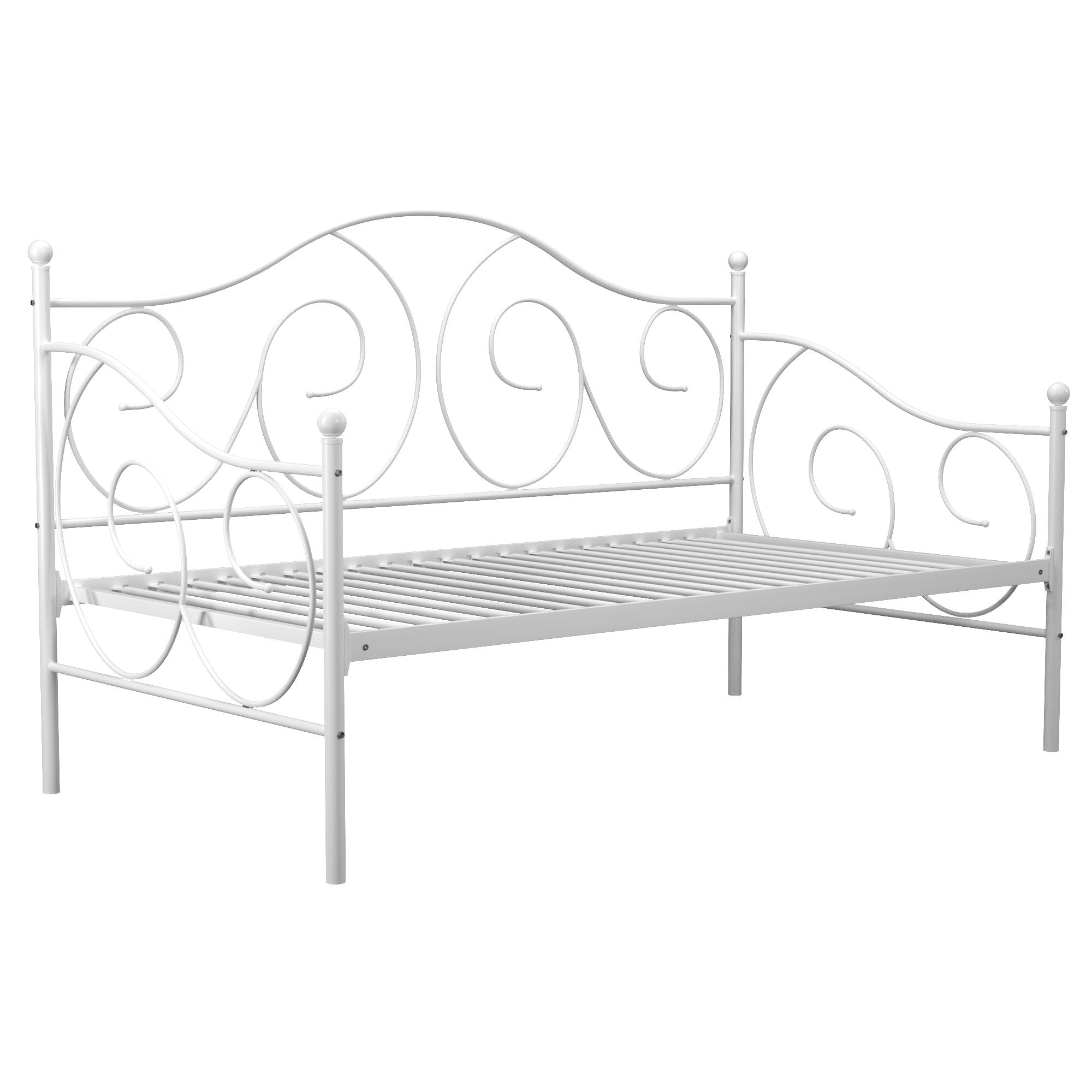 DHP Victoria Metal Daybed - White - Twin