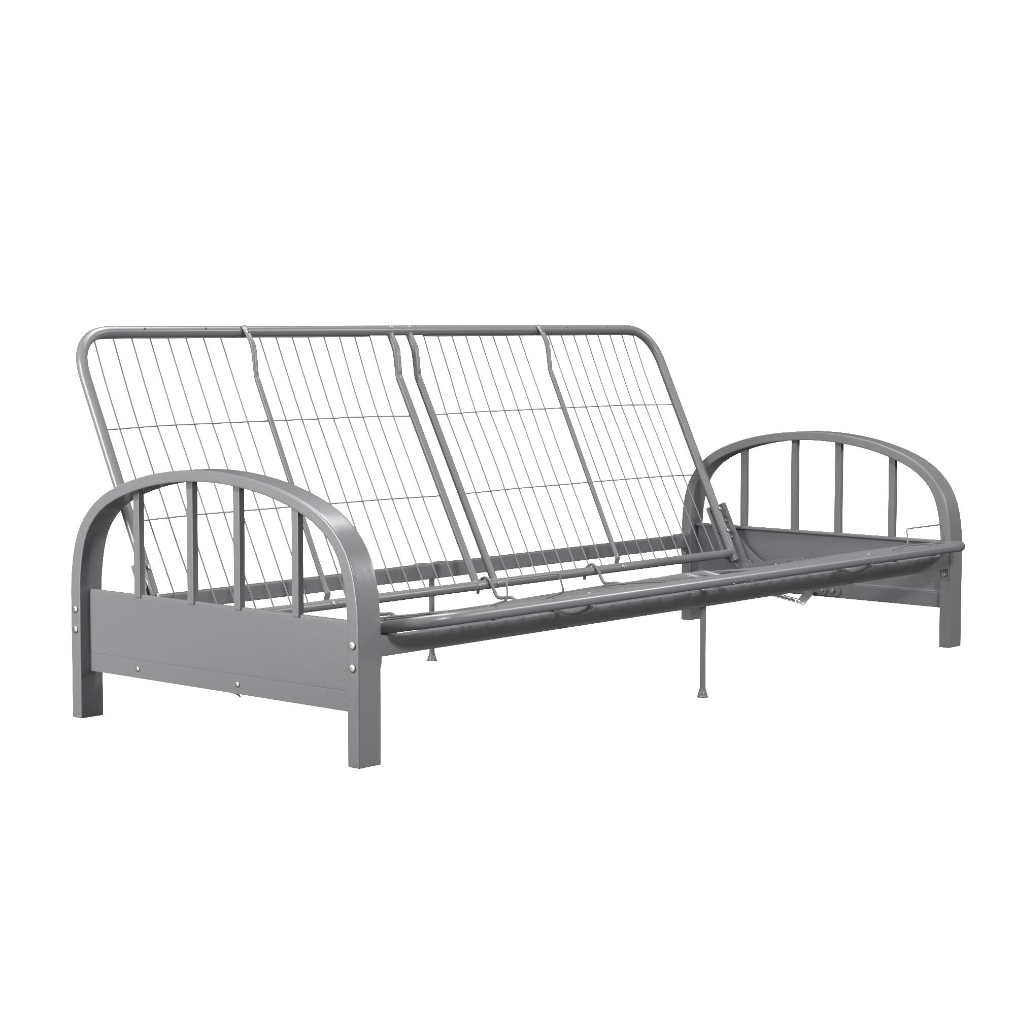 DHP Aiden Metal Futon Frame - Silver