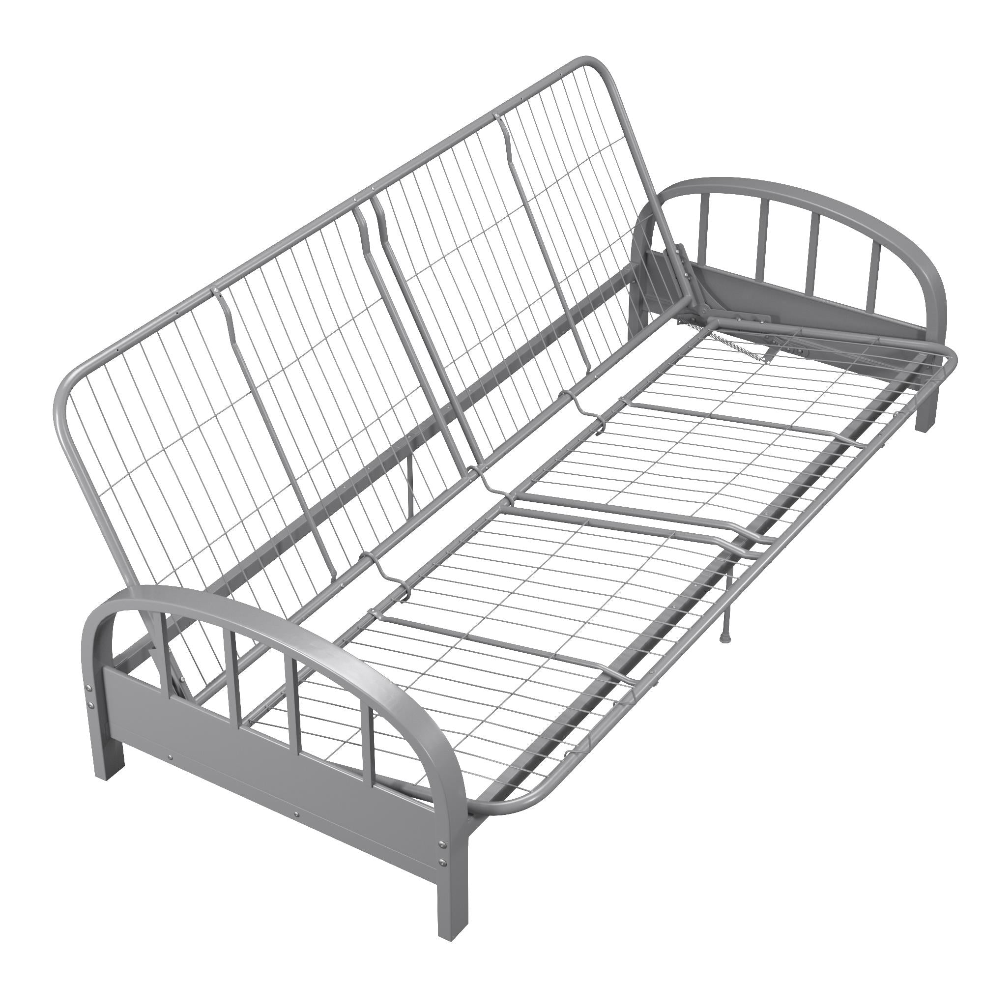 DHP Aiden Metal Futon Frame - Silver