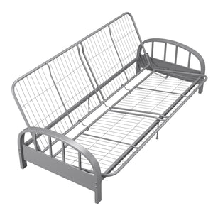 DHP Aiden Metal Futon Frame - Silver