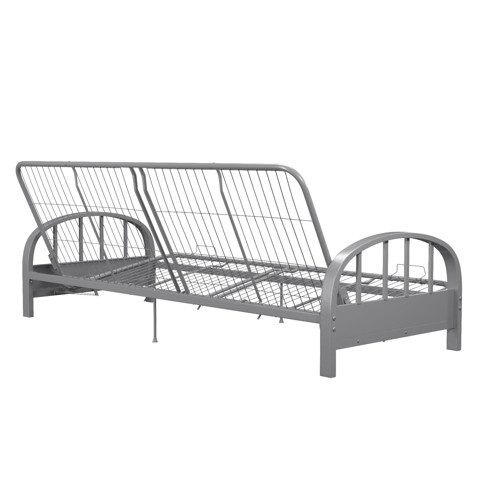 DHP Aiden Metal Futon Frame - Silver