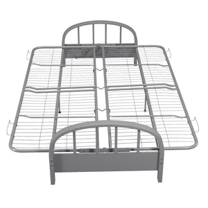 DHP Aiden Metal Futon Frame - Silver