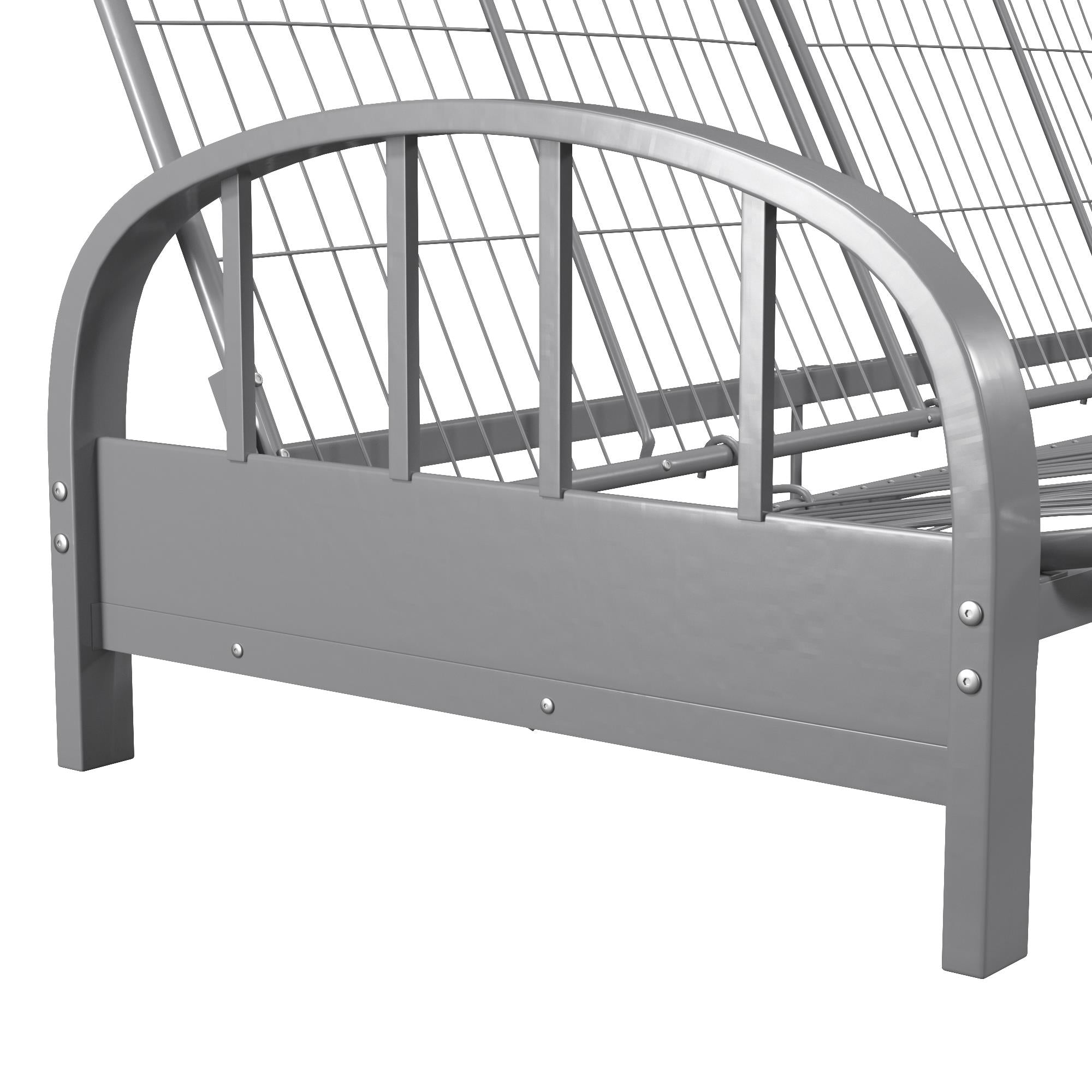 DHP Aiden Metal Futon Frame - Silver