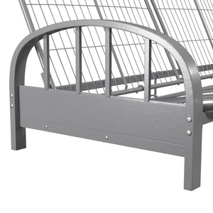 DHP Aiden Metal Futon Frame - Silver