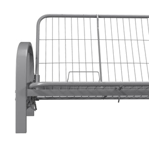 DHP Aiden Metal Futon Frame - Silver