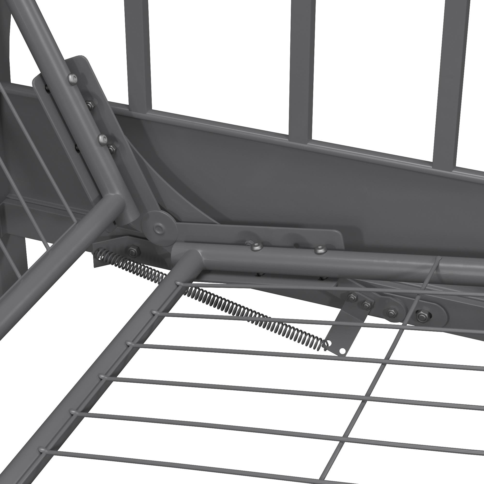 DHP Aiden Metal Futon Frame - Silver
