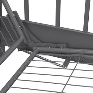 DHP Aiden Metal Futon Frame - Silver
