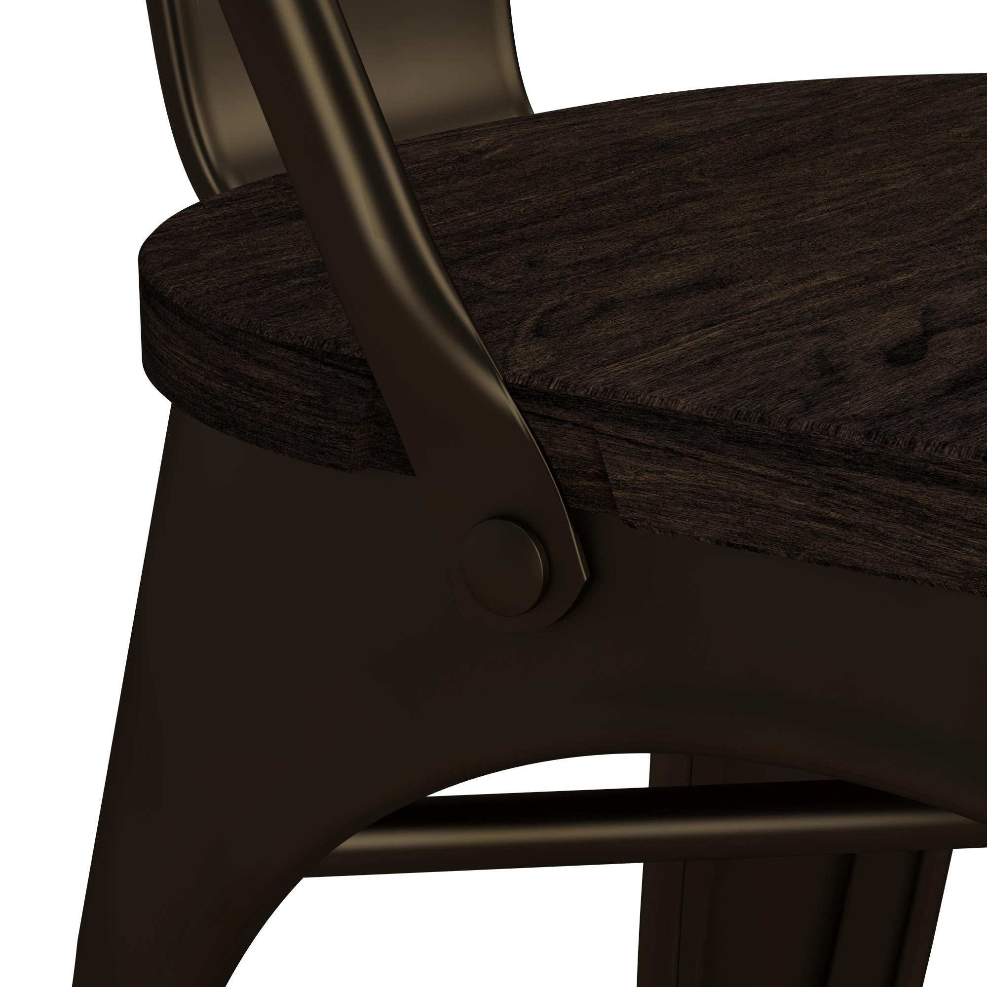 DHP Fusion Stackable Dining Chairs, Set of 2 - Bronze