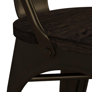 DHP Fusion Stackable Dining Chairs, Set of 2 - Bronze