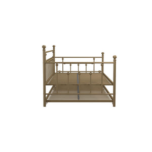 DHP Manila Metal Daybed with Trundle - Gold - Twin