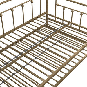 DHP Manila Metal Daybed with Trundle - Gold - Twin