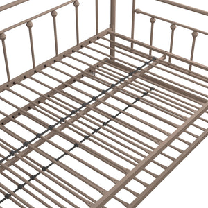 DHP Manila Metal Daybed with Trundle - Millennial Pink - Twin