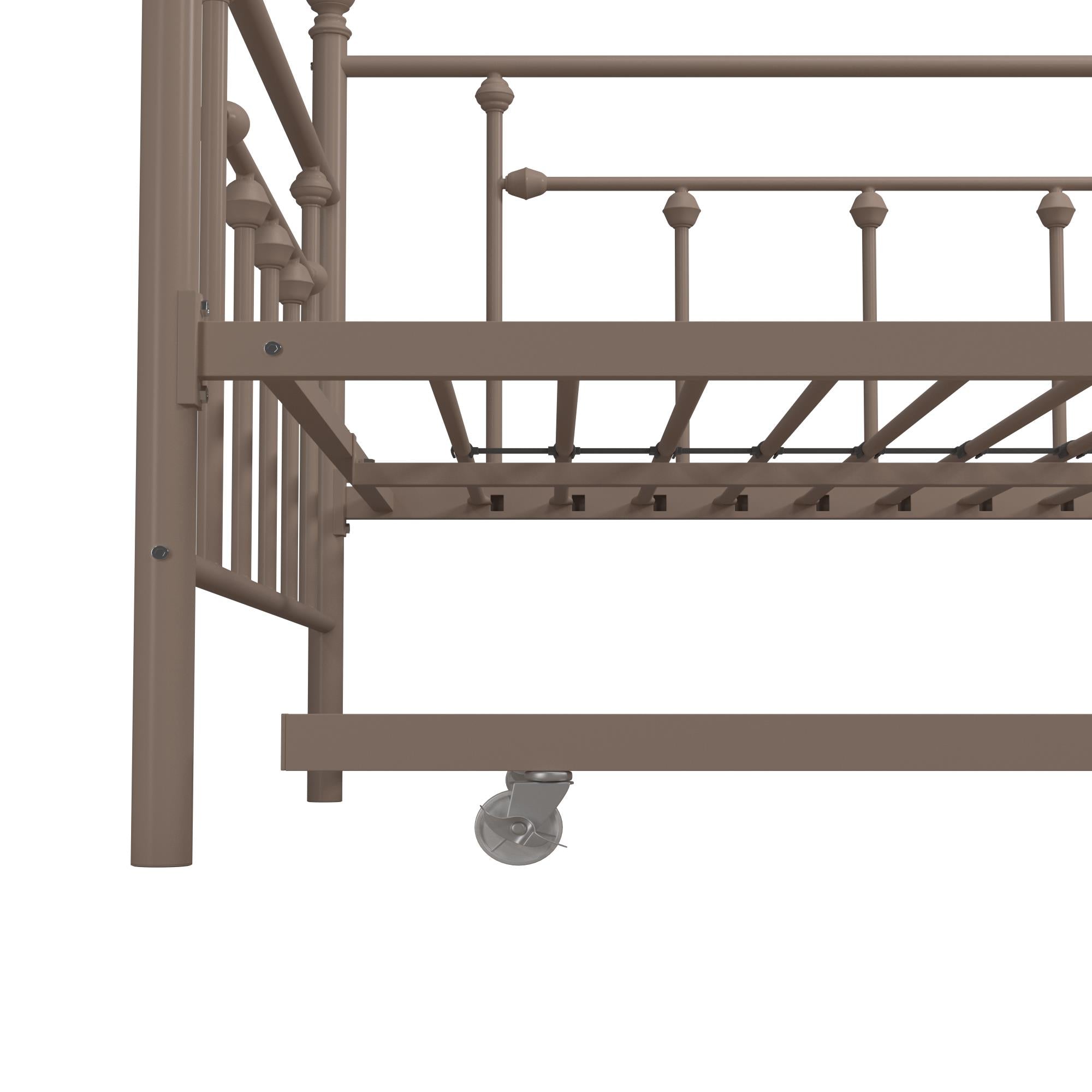 DHP Manila Metal Daybed with Trundle - Millennial Pink - Twin
