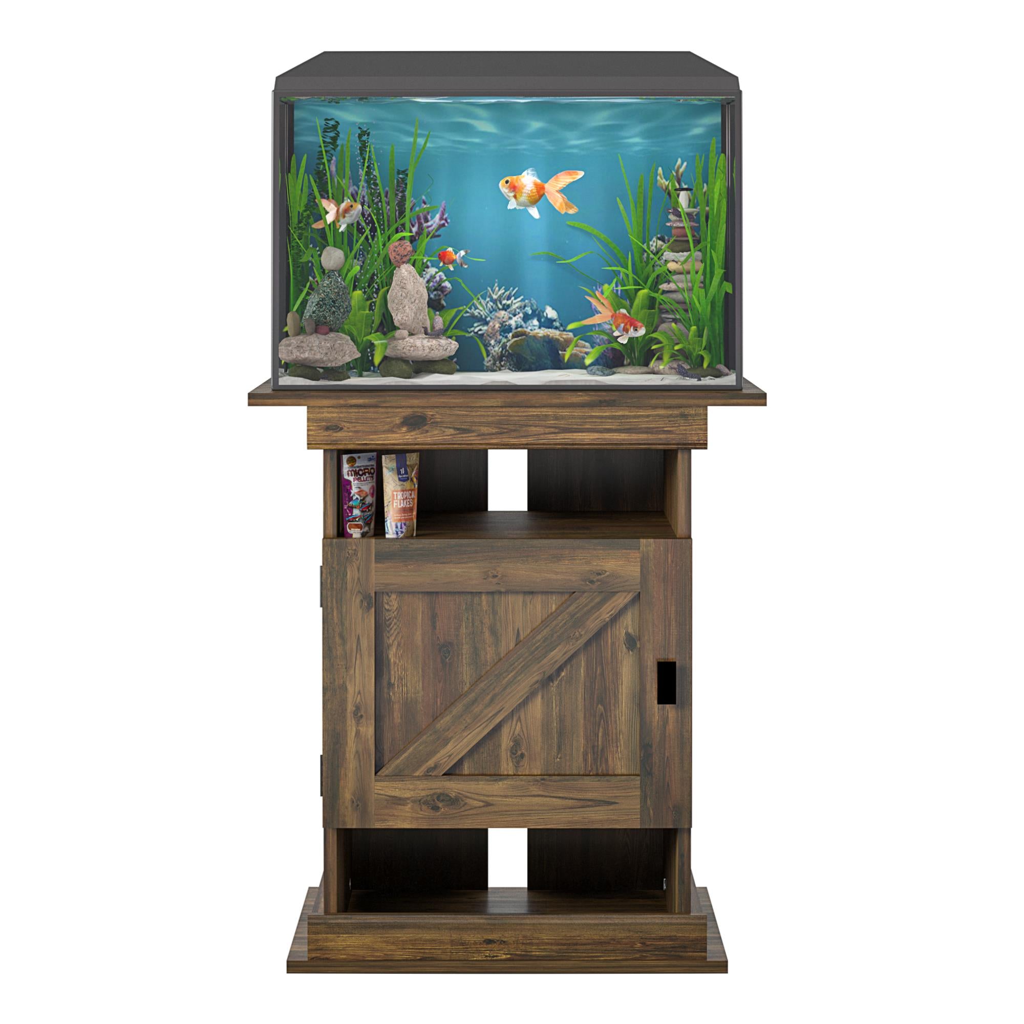 Ollie & Hutch Farmington 10-20 Aquarium or Terrarium Stand - Rustic