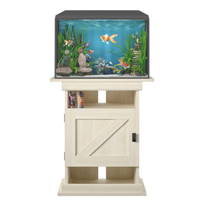 Ollie & Hutch Farmington 10-20 Aquarium or Terrarium Stand - Ivory Oak