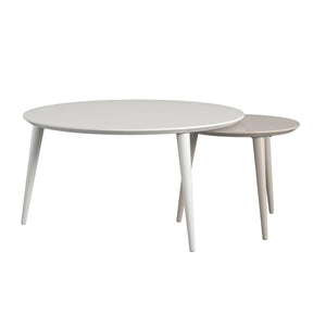 CosmoLiving Carnegie Nesting Tables - White