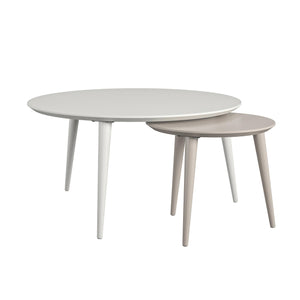CosmoLiving Carnegie Nesting Tables - White