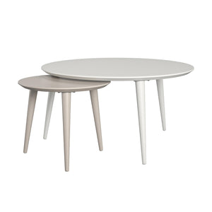 CosmoLiving Carnegie Nesting Tables - White