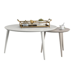 CosmoLiving Carnegie Nesting Tables - White