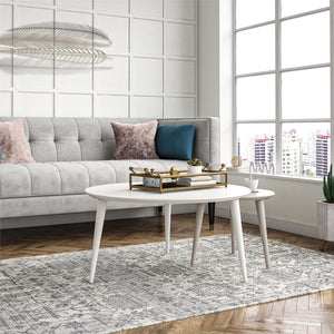 CosmoLiving Carnegie Nesting Tables - White