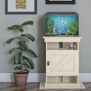 Ollie & Hutch Farmington 10-20 Aquarium or Terrarium Stand - Ivory Oak