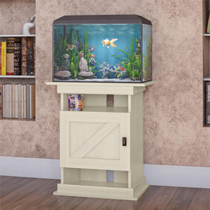 Ollie & Hutch Farmington 10-20 Aquarium or Terrarium Stand - Ivory Oak