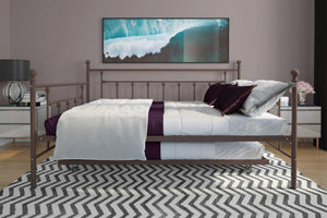 DHP Manila Metal Daybed with Trundle - Bronze - Full