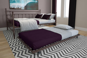 DHP Manila Metal Daybed with Trundle - Bronze - Full