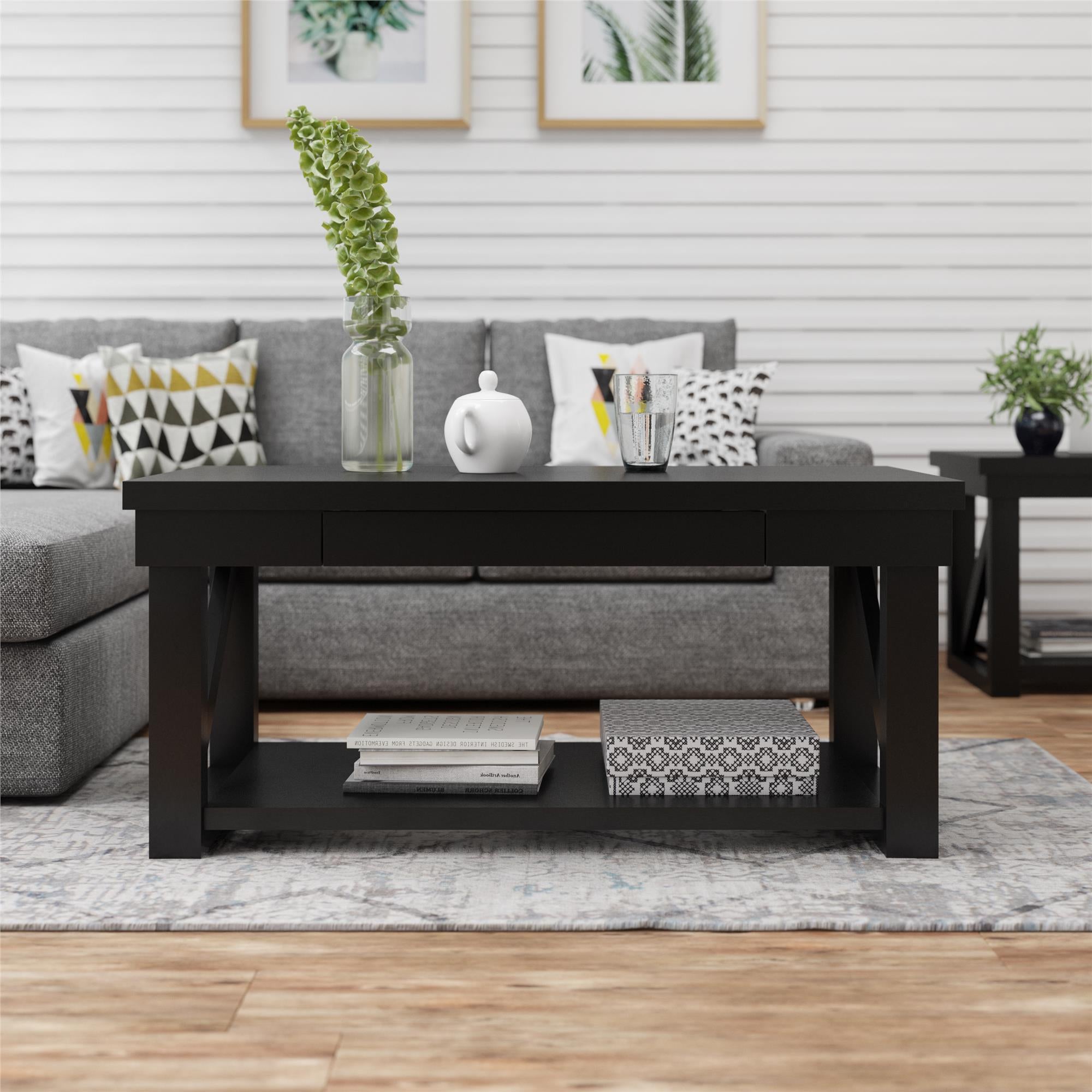 Ameriwood Home Crestwood Coffee Table - Black
