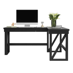 Ameriwood Home Crestwood Lift Top L Desk - Black