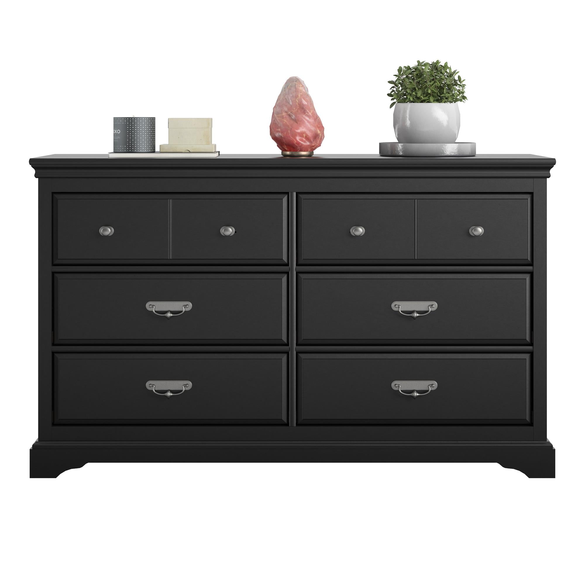 Ameriwood Home Bristol 6 Drawer Dresser - Black