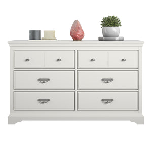 Ameriwood Home Bristol 6 Drawer Dresser - White