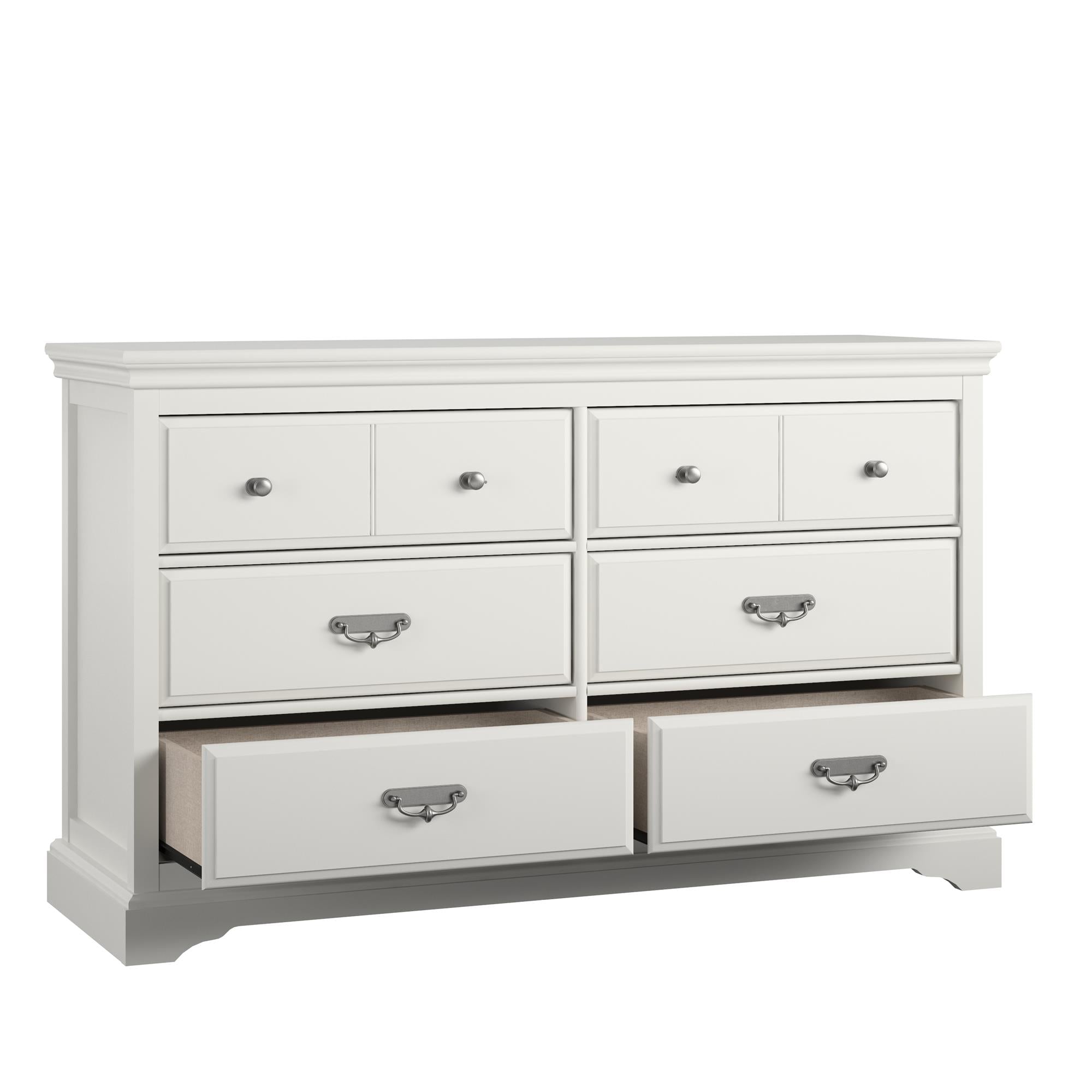 Ameriwood Home Bristol 6 Drawer Dresser - White