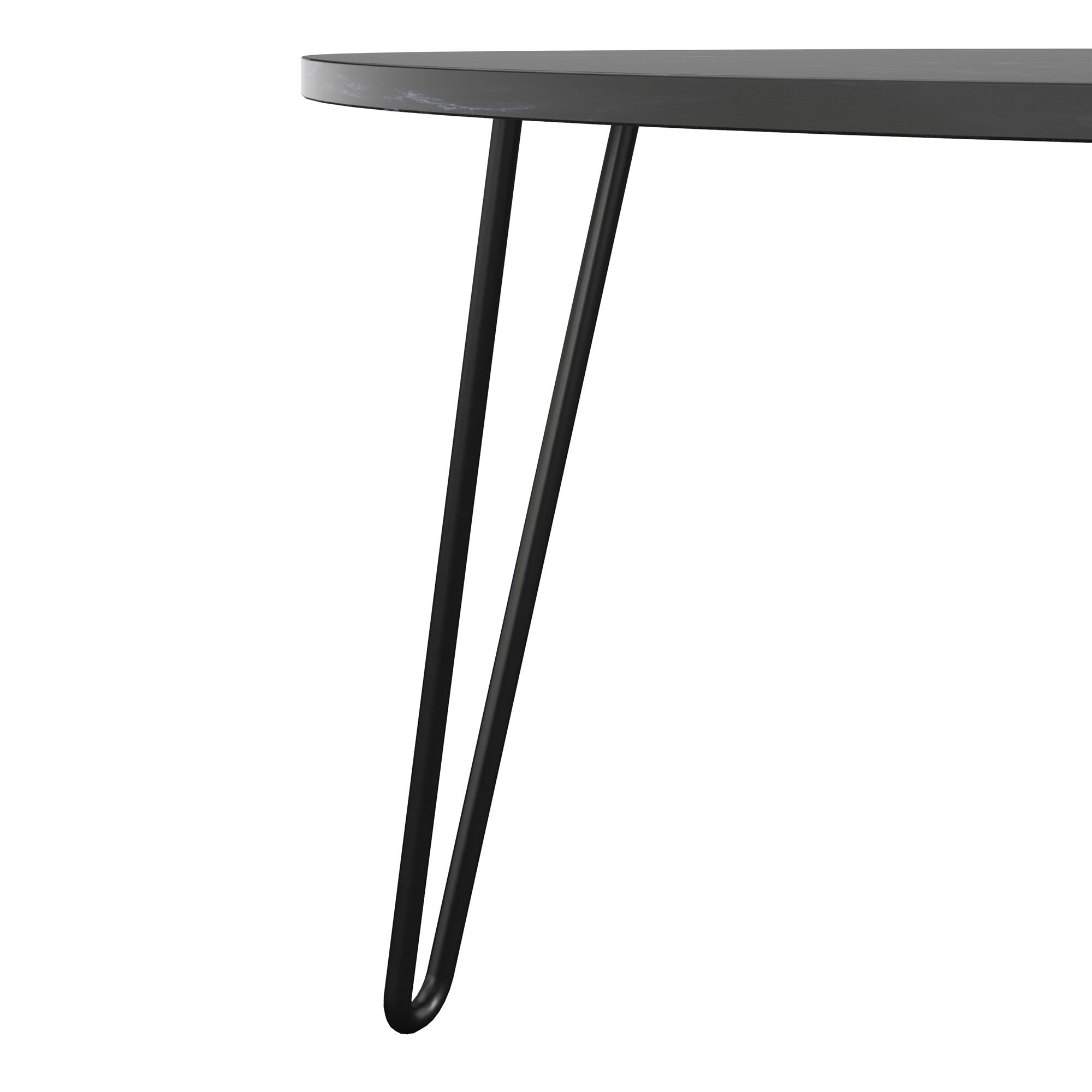 Novogratz Athena Nesting Tables - Black Marble