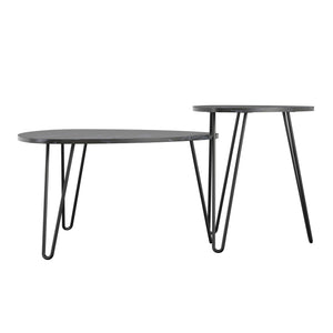 Novogratz Athena Nesting Tables - Black Marble