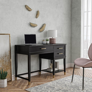 CosmoLiving Westerleigh Lift-Top Computer Desk - Black