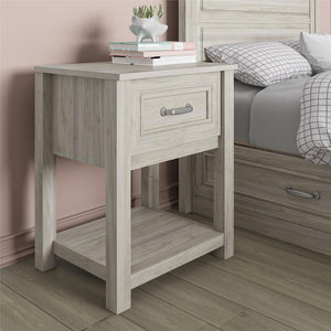 Sierra Ridge Levi Kids' Nightstand, Light Walnut - Light Walnut