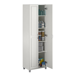 Systembuild Evolution Kendall 24" Utility Storage Cabinet - White