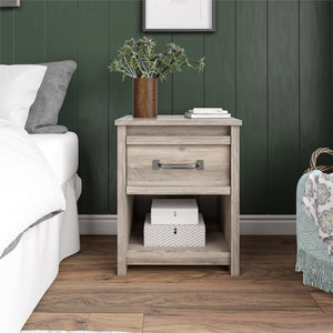 Ameriwood Home Bassinger Nightstand - Gray Oak
