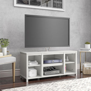 Ameriwood Home Parsons TV Stand for TVs up to 50" - White