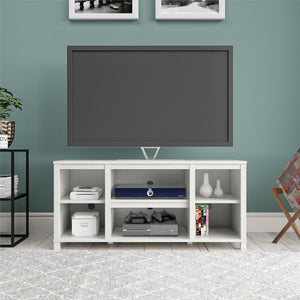 Ameriwood Home Parsons TV Stand for TVs up to 50" - White