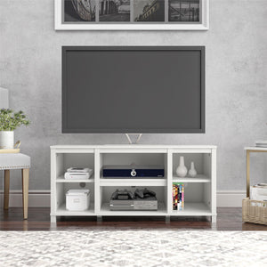 Ameriwood Home Parsons TV Stand for TVs up to 50" - White