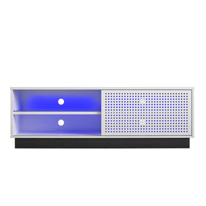 NTense Glitch Floating TV Stand for TVs up to 60" - White