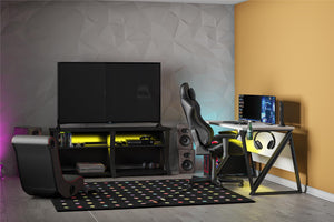 NTense Genesis Gaming TV Stand for TVs up to 70" - Black