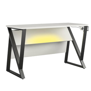 NTense Genesis Adjustable Gaming Desk - White