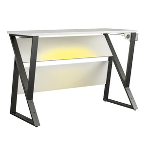 NTense Genesis Adjustable Gaming Desk - White